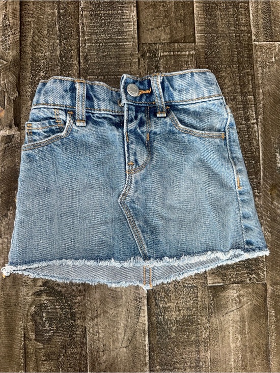 Old Navy Other - Old Navy Light Blue Denim Skirt with Frayed Hem